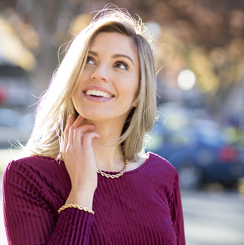 LIFETIME JEWELRY 7mm Rope Chain Necklace 24k Real Gold Plated for Men and Women (20 inches, 1 - Gold Plated, 1) - Image 2